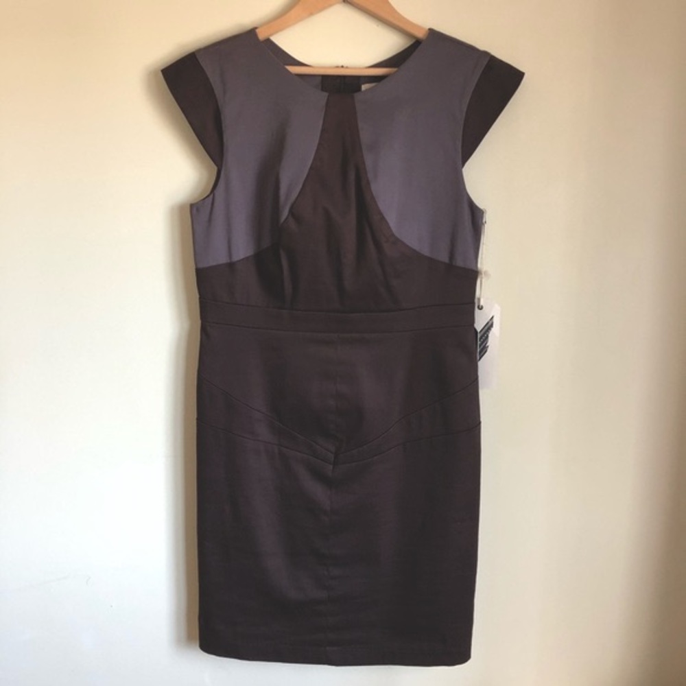 Eve Gravel Canadian designer brown and grey dress NWT size medium womens